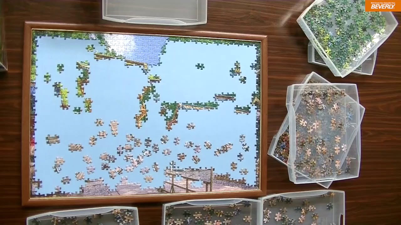 ジグソーパズル1000ピース組んでみた♪ - YouTube