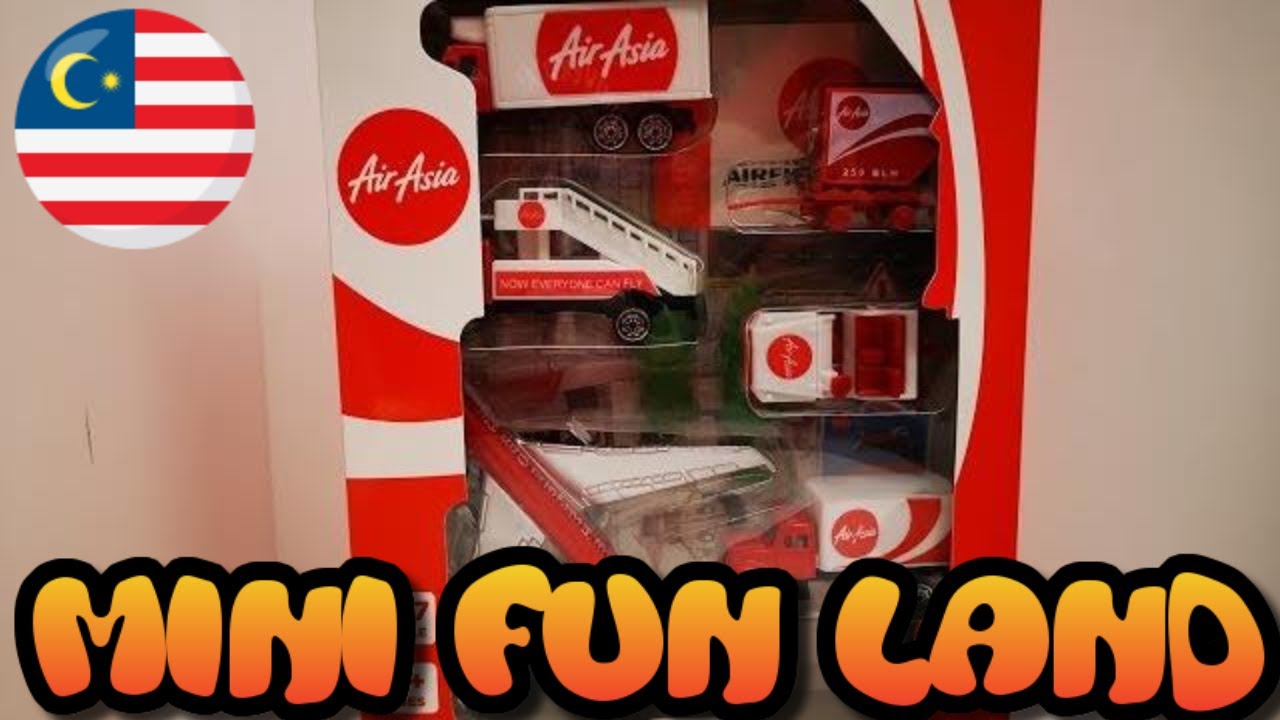 ✈️🛫🛬🇲🇾AirAsia Airport Playset Flugzeugmodell модель самолета