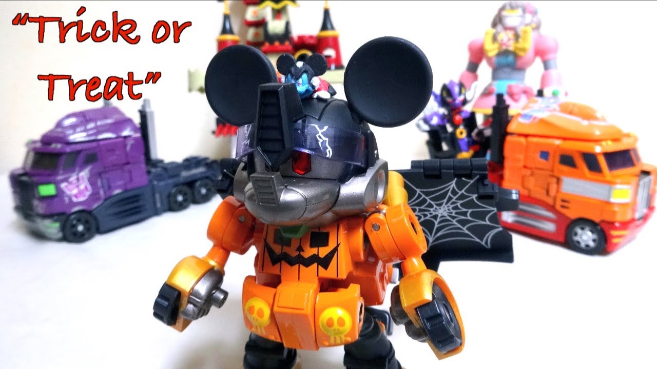 Halloween color】Mickey Mouse Trailer Transformers Disney Label