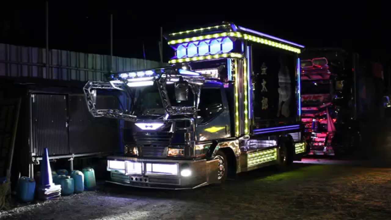 デコトラ 電飾 マニ割り＊ 細田商事 浪花会 LEXUS Junior - YouTube