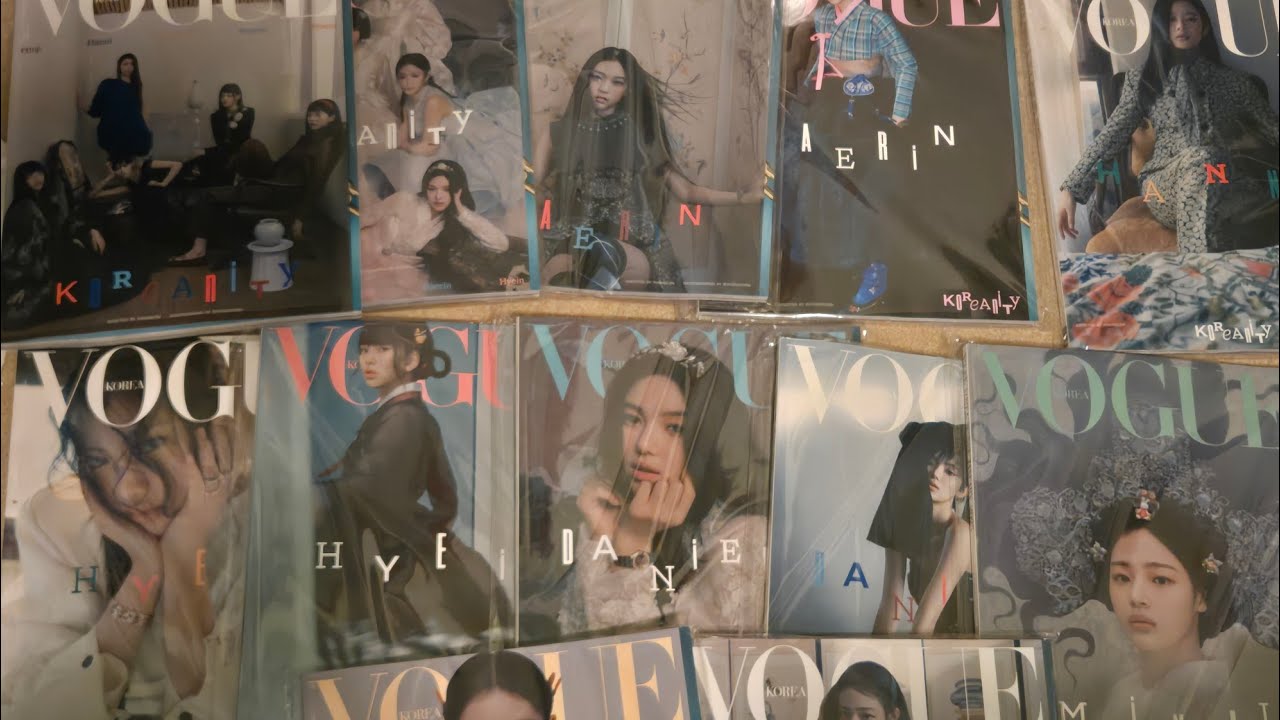 NEWJEANS VOGUE KOREA JAN 2025 ALL COVERS UNBOXING/REVIEW - YouTube
