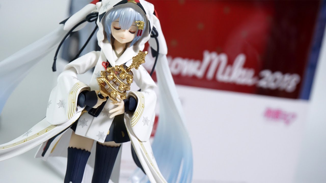 figma Snow Miku: Crane Priestess Ver. Unboxing figma 雪ミク