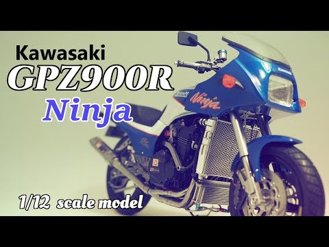 Building「1/12 Kawasaki GPZ900R Ninja」(Bike Plastic Model