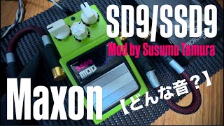 どんな音？】Maxon SD9/SSD9 mod susumu tamura - YouTube