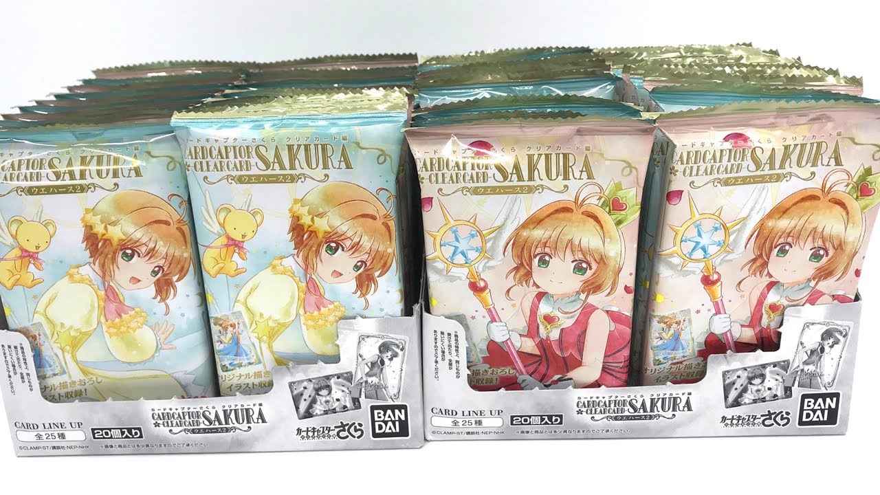 Aim for a complete collection! Cardcaptor Sakura Wafers 2 Clear