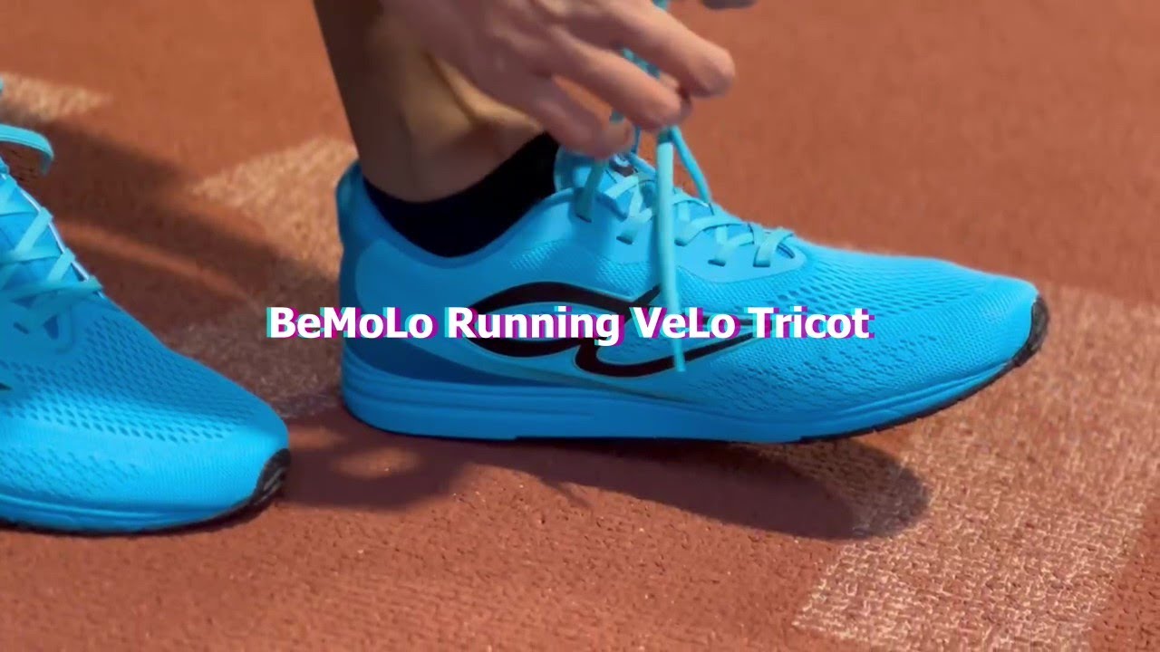 80秒で分かる］高機能シューズBeMoLo® Running VeLo Tricot - YouTube