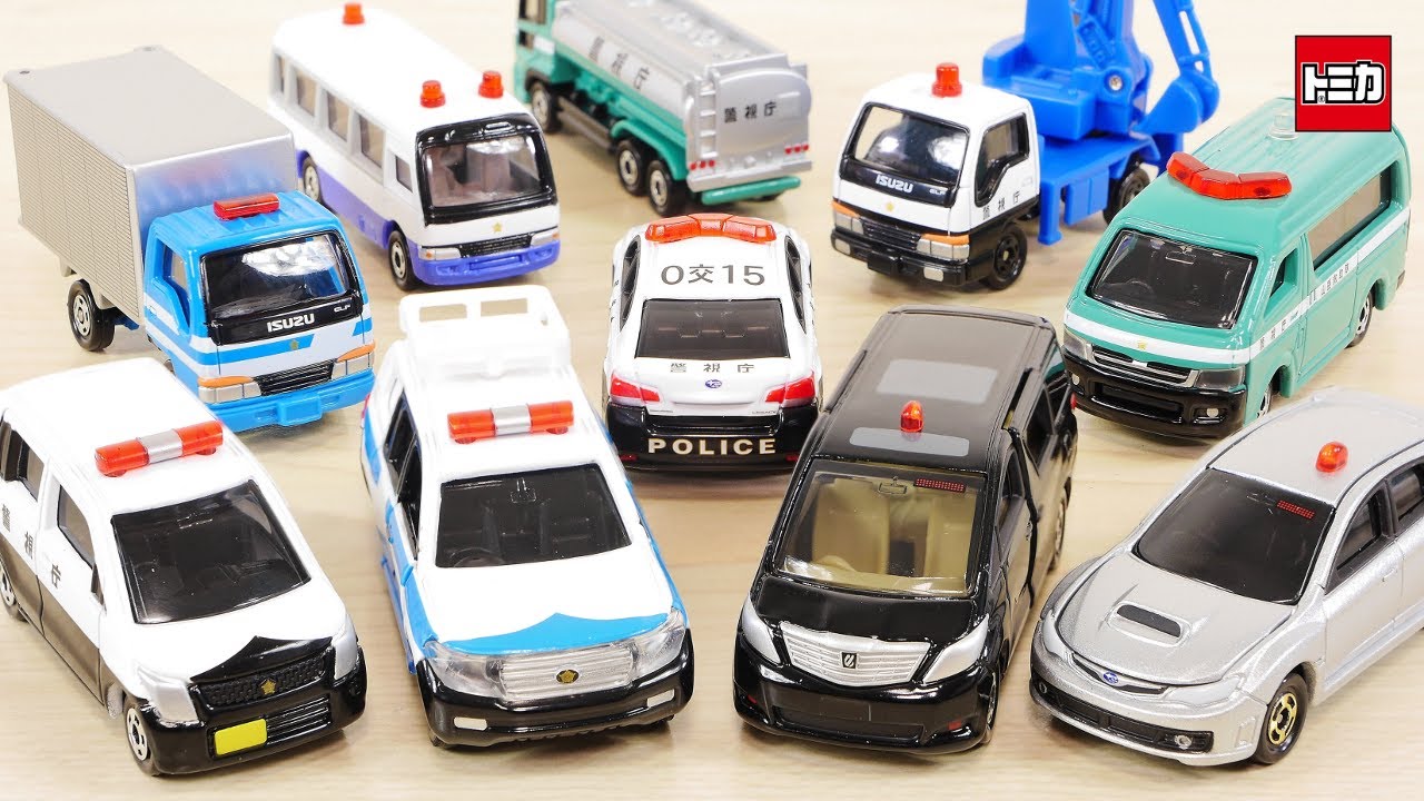 A collection of various police vehicles including undercover