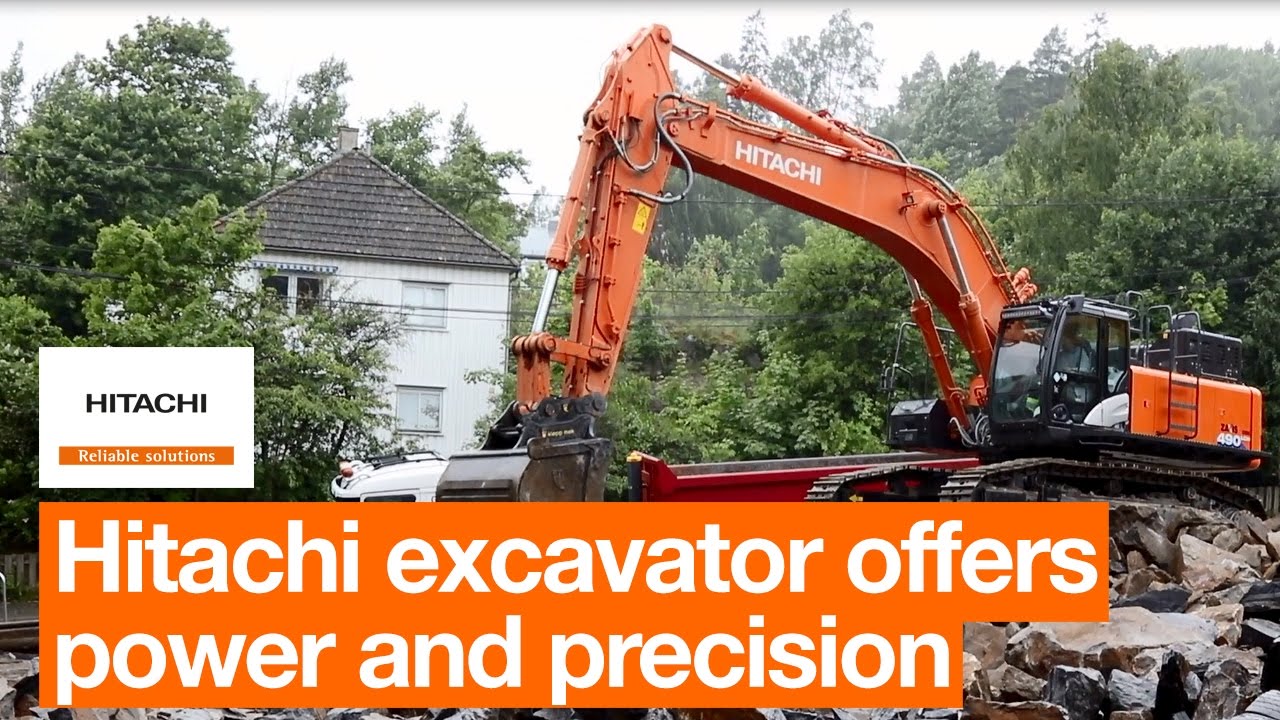Hitachi ZX490LCH-6 offers power and precision - YouTube