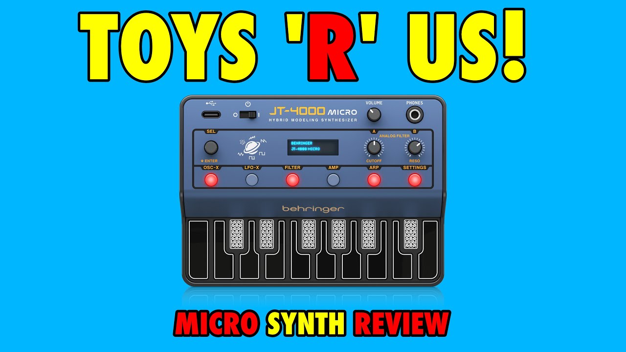Behringer JT-4000 Micro Synthesizer Full REVIEW - YouTube