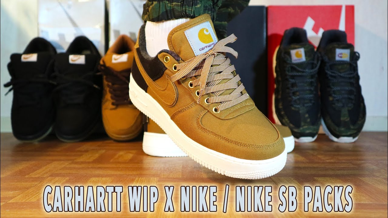 Nike X Carhartt Air Force 1 Review & on feet KixFix ( Nike SB dunk