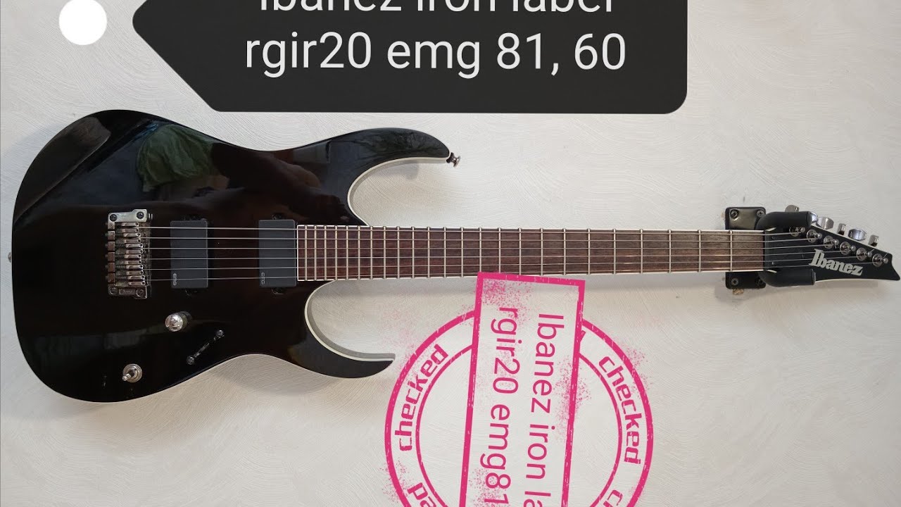 ibanez iron label rgir20 Emg 81 60 - YouTube