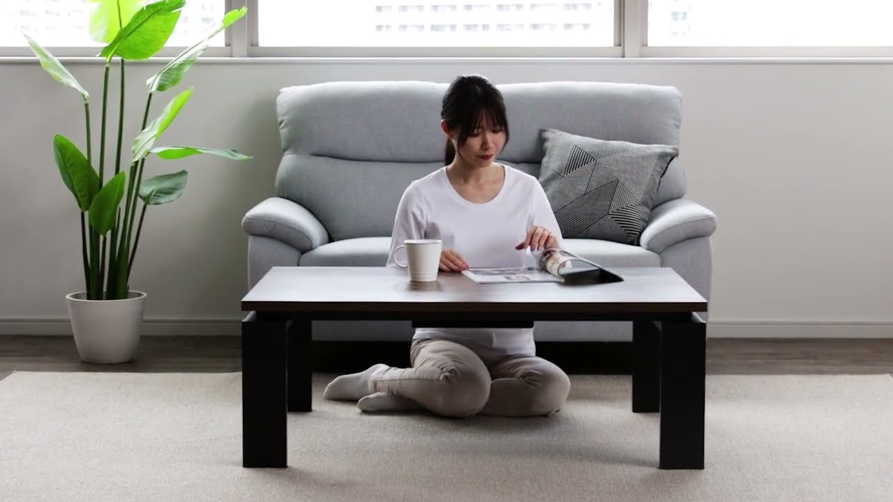 リビングこたつソファセット(フロットR105 VBR/Nシールド ステイン2KD