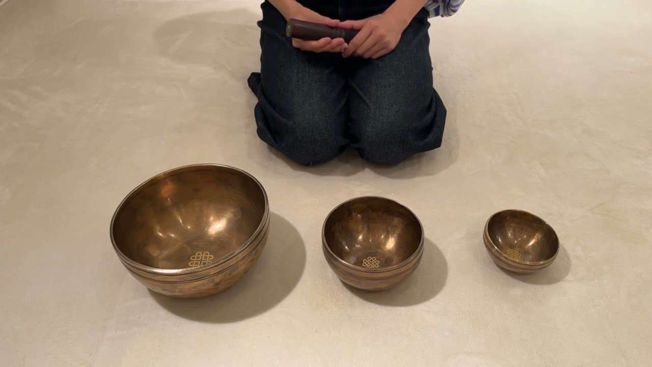 新・鍛造スペシャル・シンギングボウル3点セット（極小・小・中）『光