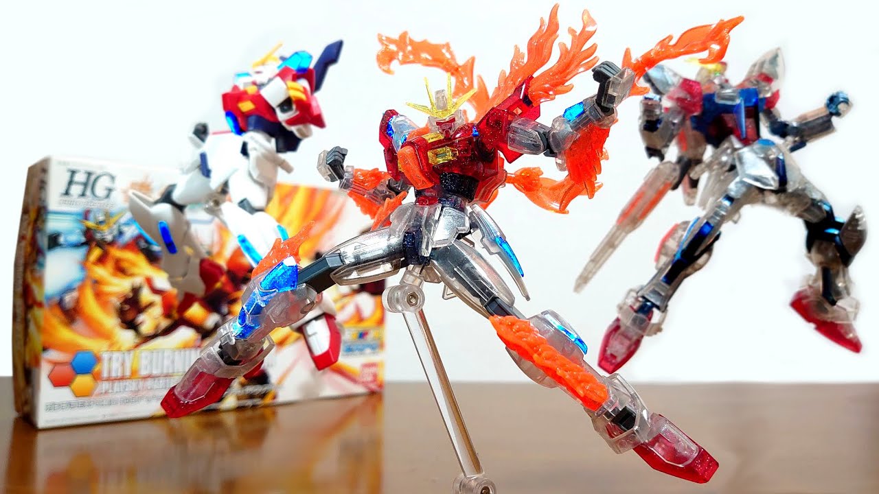 Many beautiful effects!) HGBF 1/144 Try Burning Gundam PP Clear