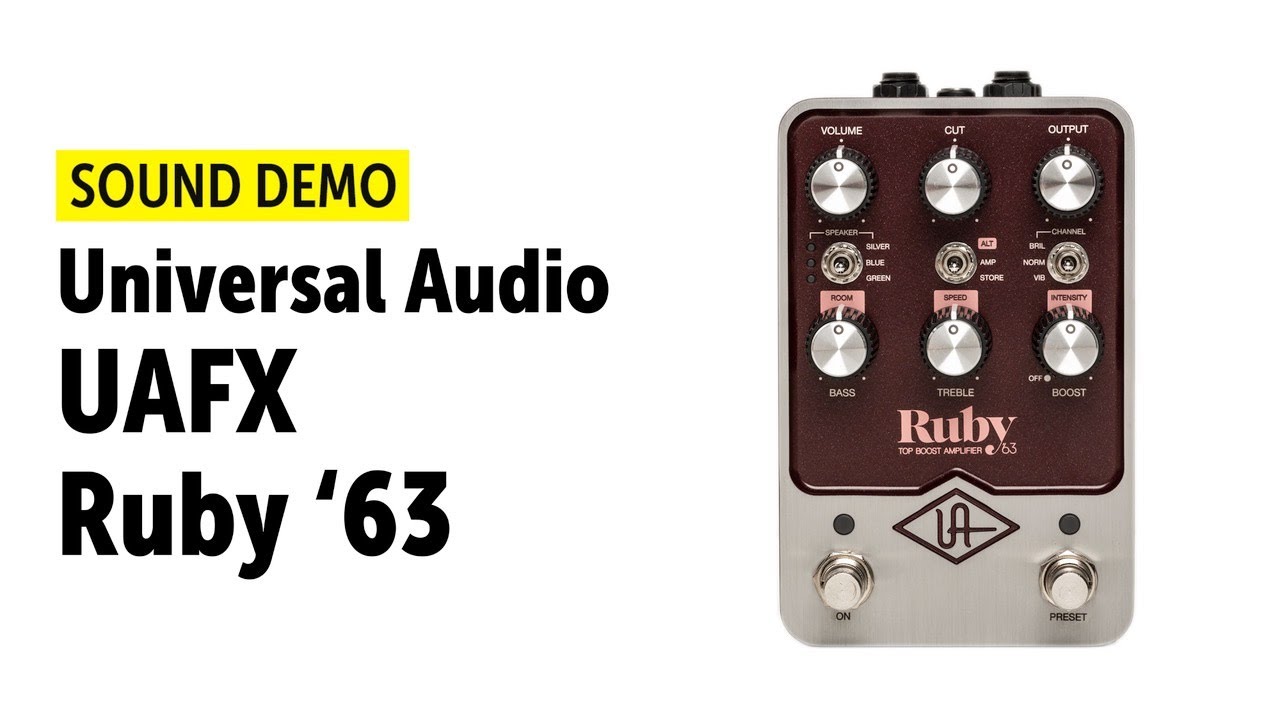 Universal Audio UAFX Ruby '63 - Sound Demo (no talking) - YouTube