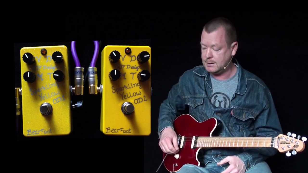 Bearfoot FX: SPARKLING YELLOW OVERDRIVES 1 & 2 - YouTube