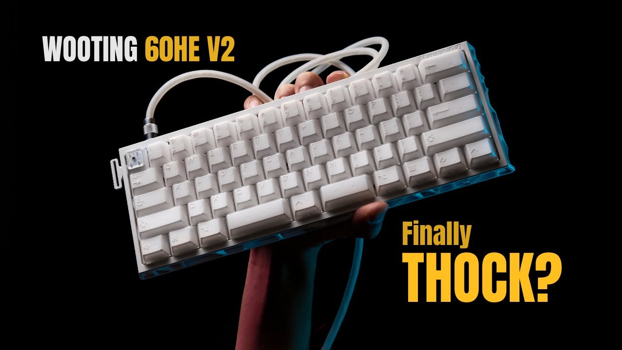 The CLEANEST White Wooting 60HE v2 Custom Build. - YouTube