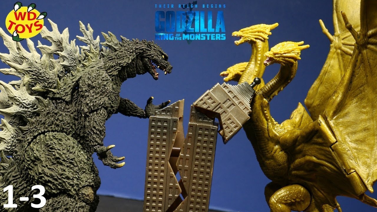 GODZILLA VS RODAN!! King Of The Monsters King Ghidorah Destroys