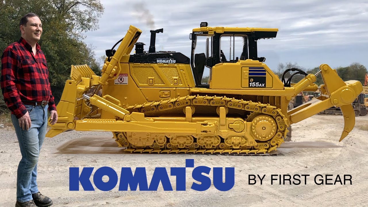 Komatsu D155AX-8 Crawler Dozer with Blade and Ripper by First Gear