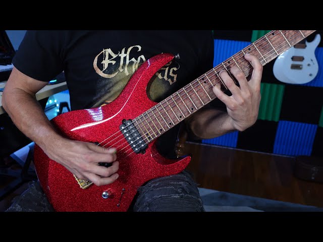 Jay Tarantino- Kiesel Aries 7 String Red Sparkle Demo- Guitar