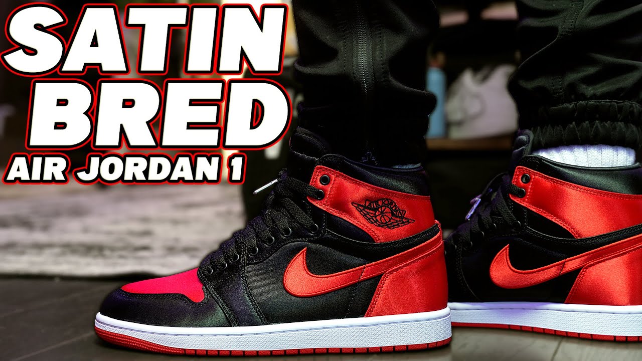 Air Jordan 1 High OG Satin Bred Review and On Foot - YouTube