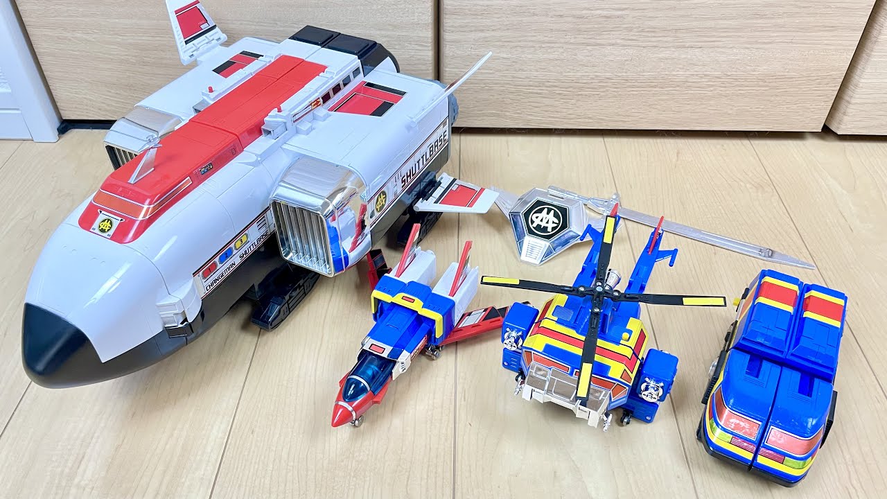 PowerRangers ChangeMan】🐲🐎🦅🧜‍♀️🦩基地遊びが楽しい