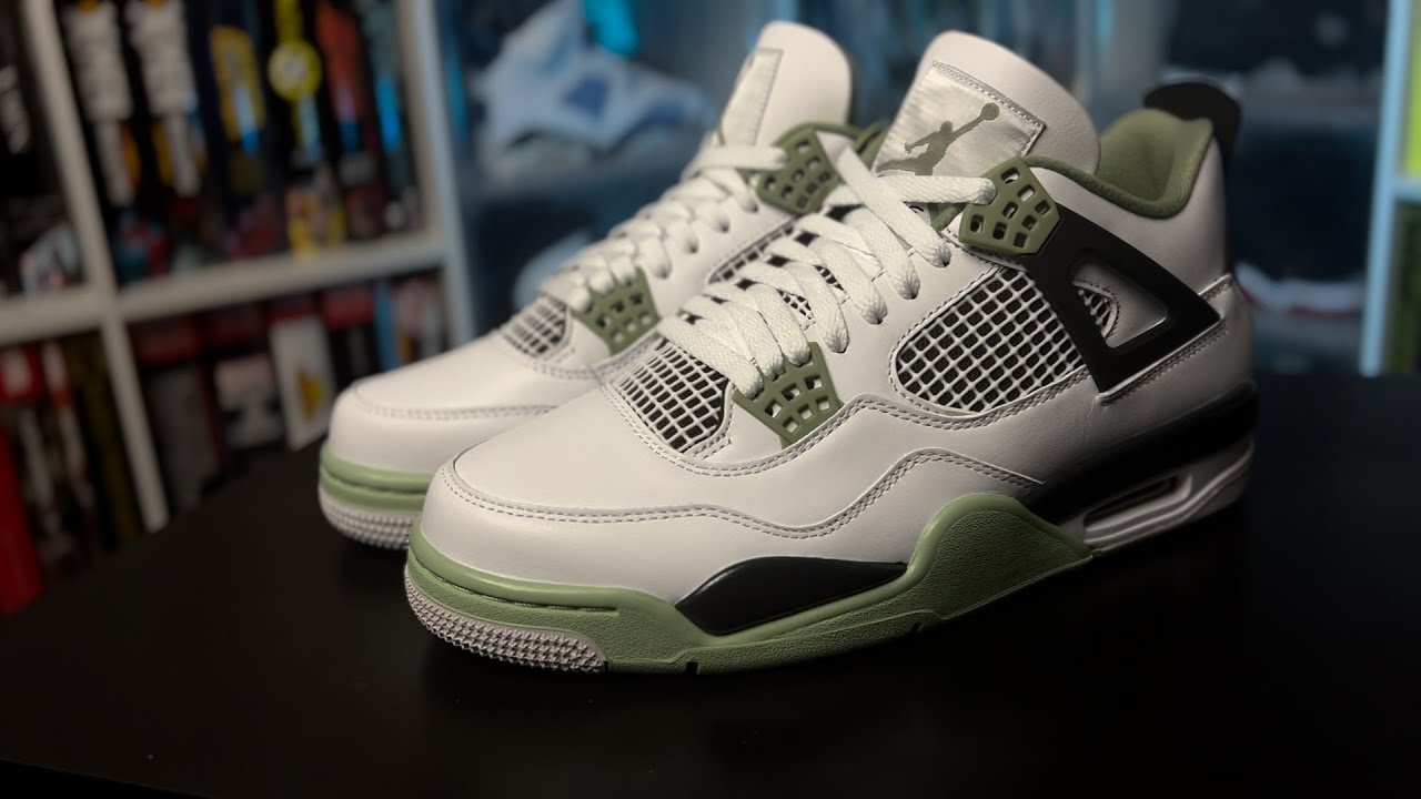 AIR JORDAN 4 'OIL GREEN' (SEAFOAM) | Women's Exclusive | These Are