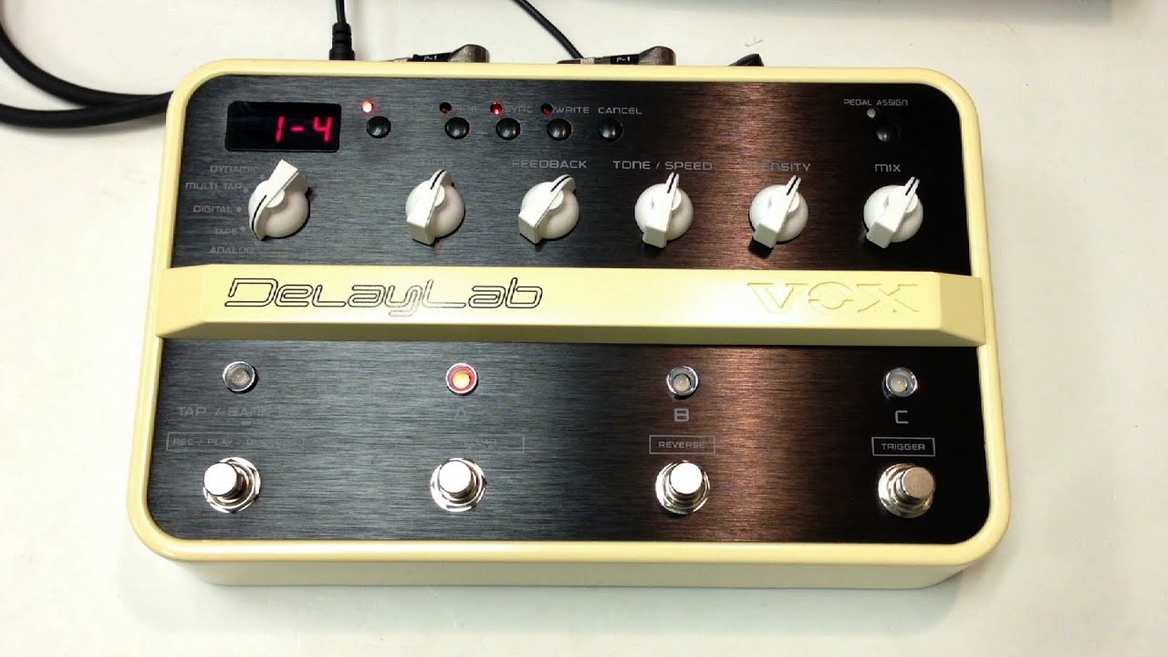 Vox Delay Lab Part 2 - YouTube