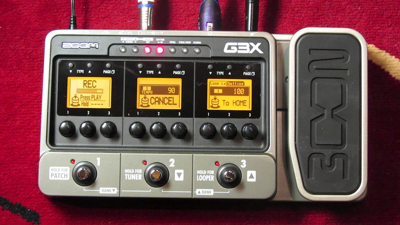 GUITAR TONE - ZOOM G3X DEMO - YouTube