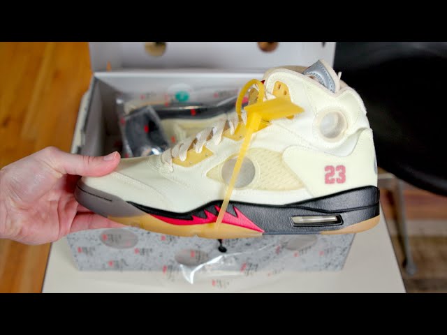 Off-White Air Jordan 5 “Sail” - Worth It? - YouTube