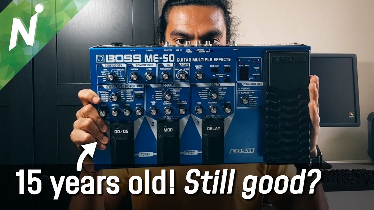 Best beginner guitar pedal! Boss ME50 review - YouTube