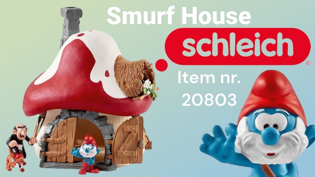 Schleich Smurf house with 2 figurines - 20803 - YouTube