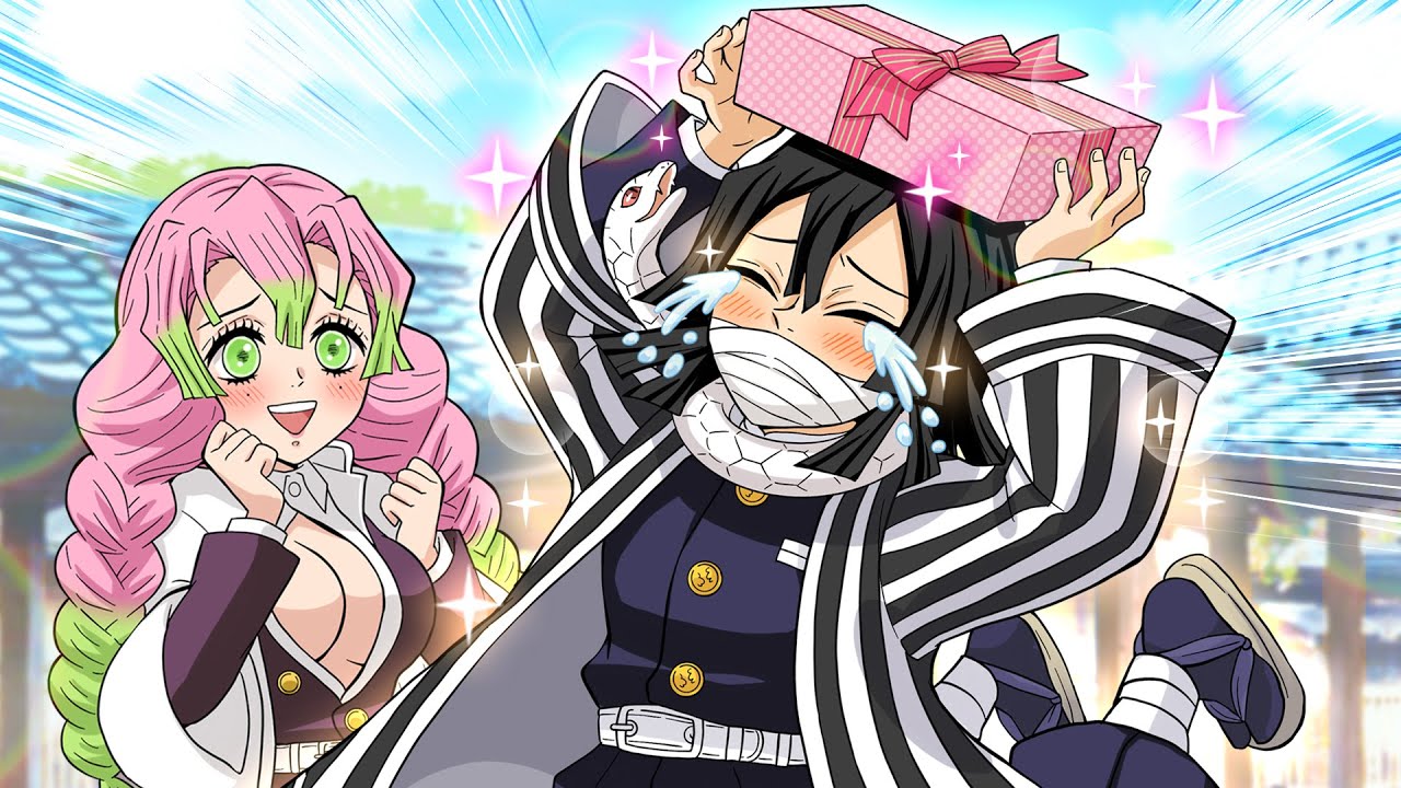 鬼滅の刃×声真似】もしも伊黒の誕生日を甘露寺がお祝いしたら - YouTube