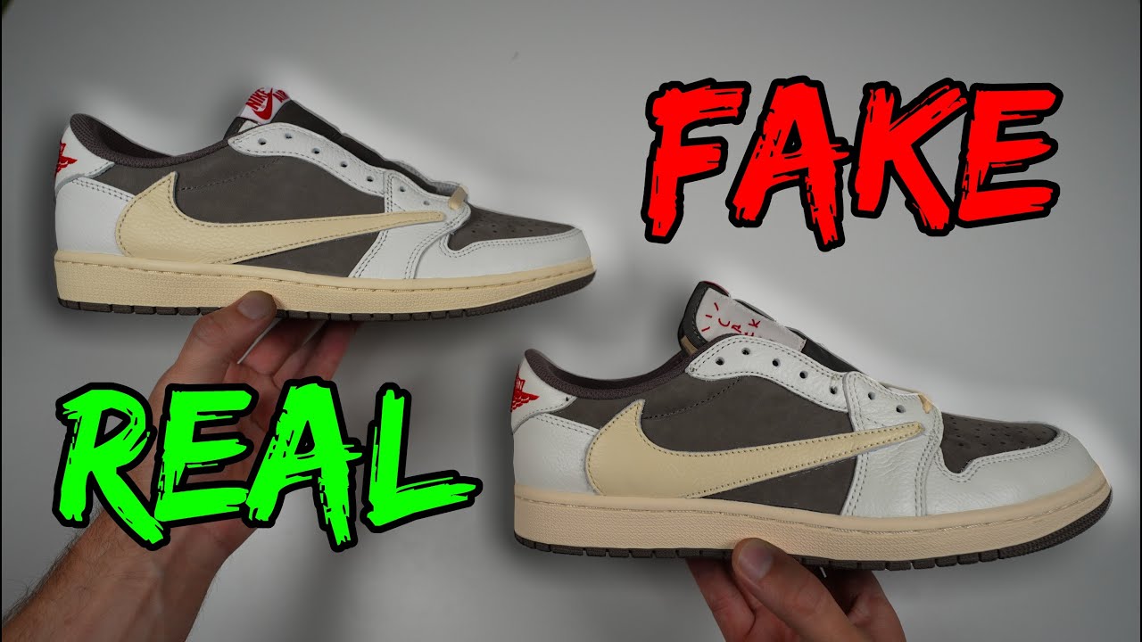 REAL VS FAKE! NIKE X TRAVIS SCOTT AIR JORDAN 1 LOW REVERSE MOCHA