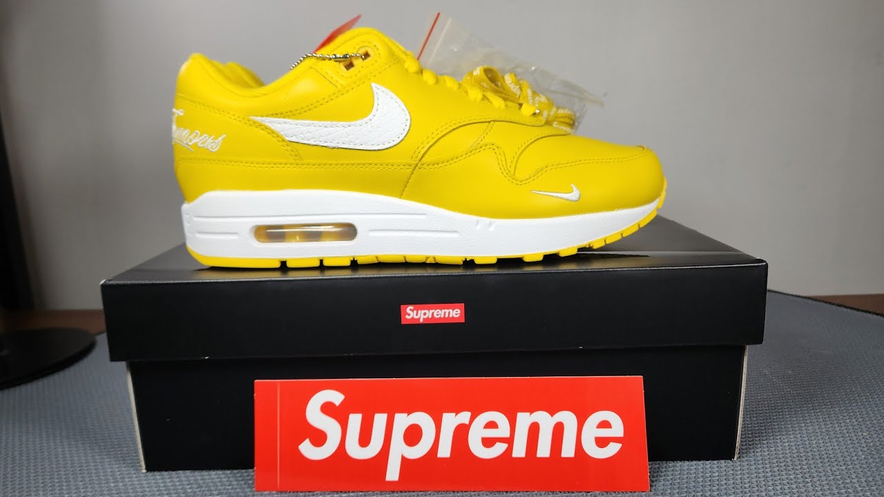 Supreme Nike Air Max 1 87 - YouTube