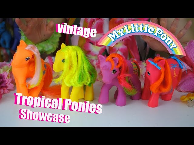 Vintage G1 My Little Pony showcase - Tropical Ponies - YouTube