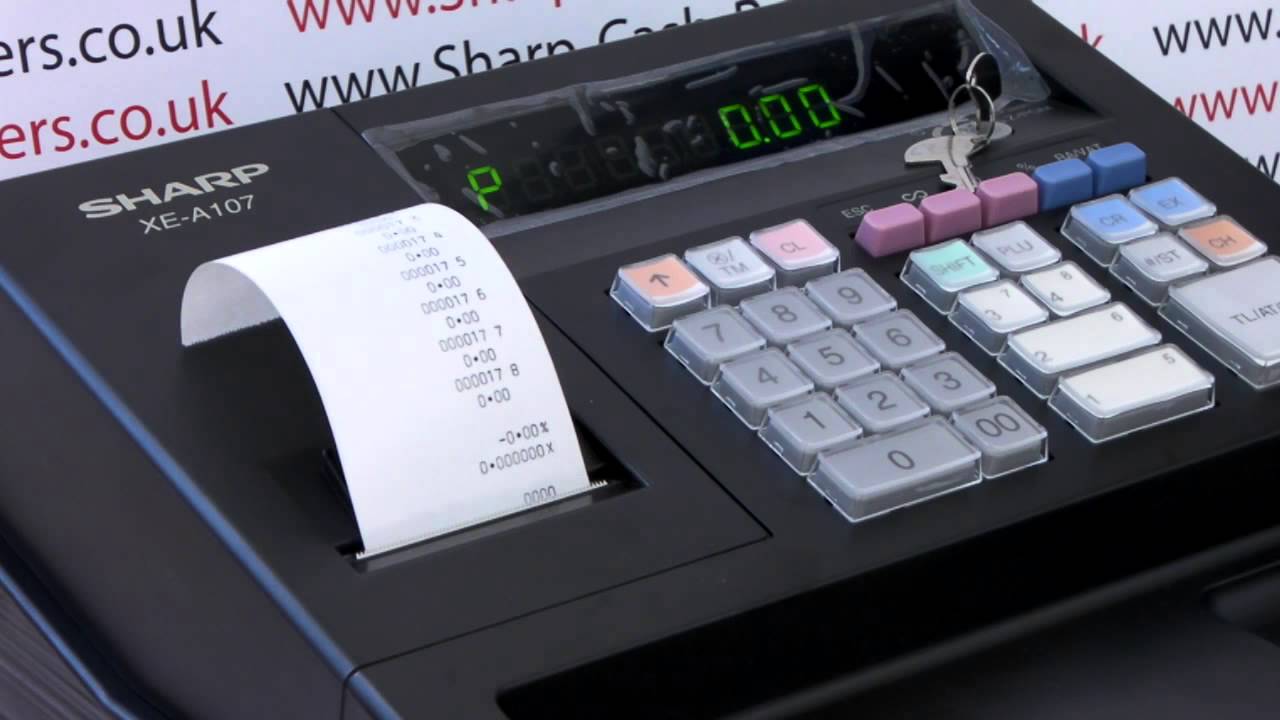 Sharp XE-A107 / XEA107 Setting The Time & Date - YouTube