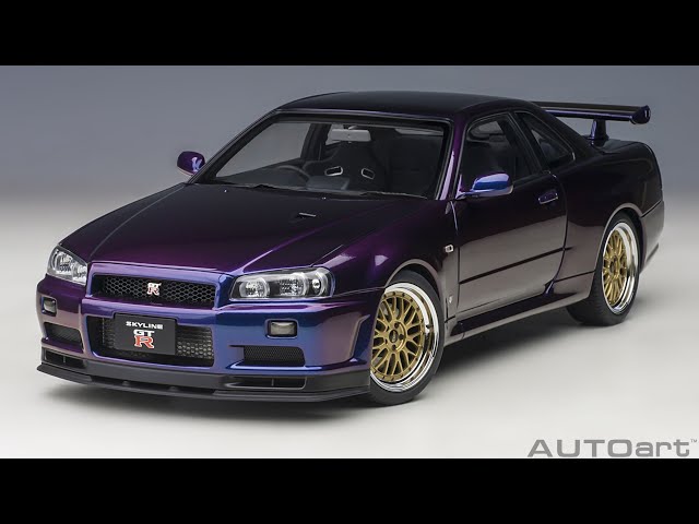 AUTOart】オートアート 1/18 日産 スカイライン GT-R （R34） V