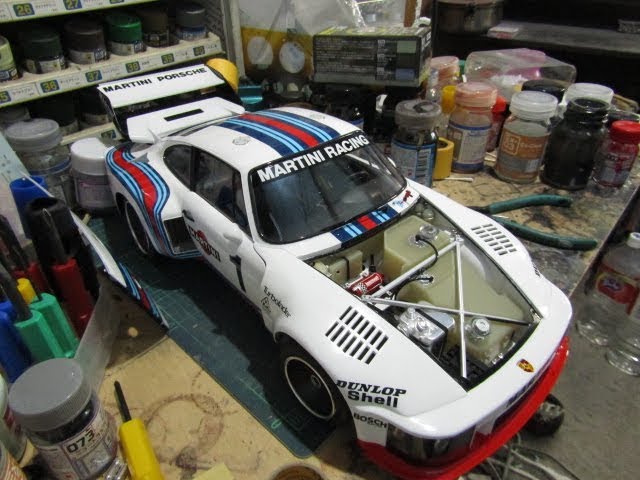 プラモ製作] タミヤ 1/12 マルティーニポルシェ935ターボ 第六十回