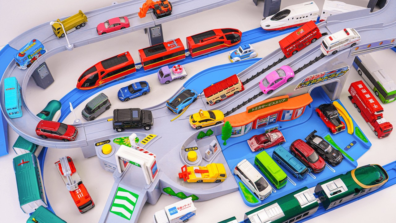 トミカシステム DXあつめてトミカ 全4種類コンプリート!ミニチュア