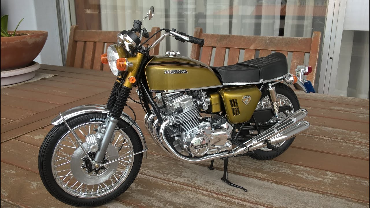 1/6 Tamiya Honda CB750 Four Part 8 Final - YouTube