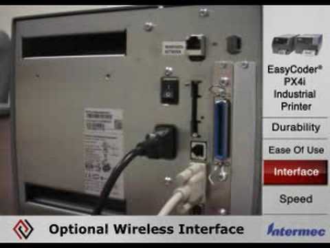 Intermec EasyCoder PX4i Label Printer - YouTube