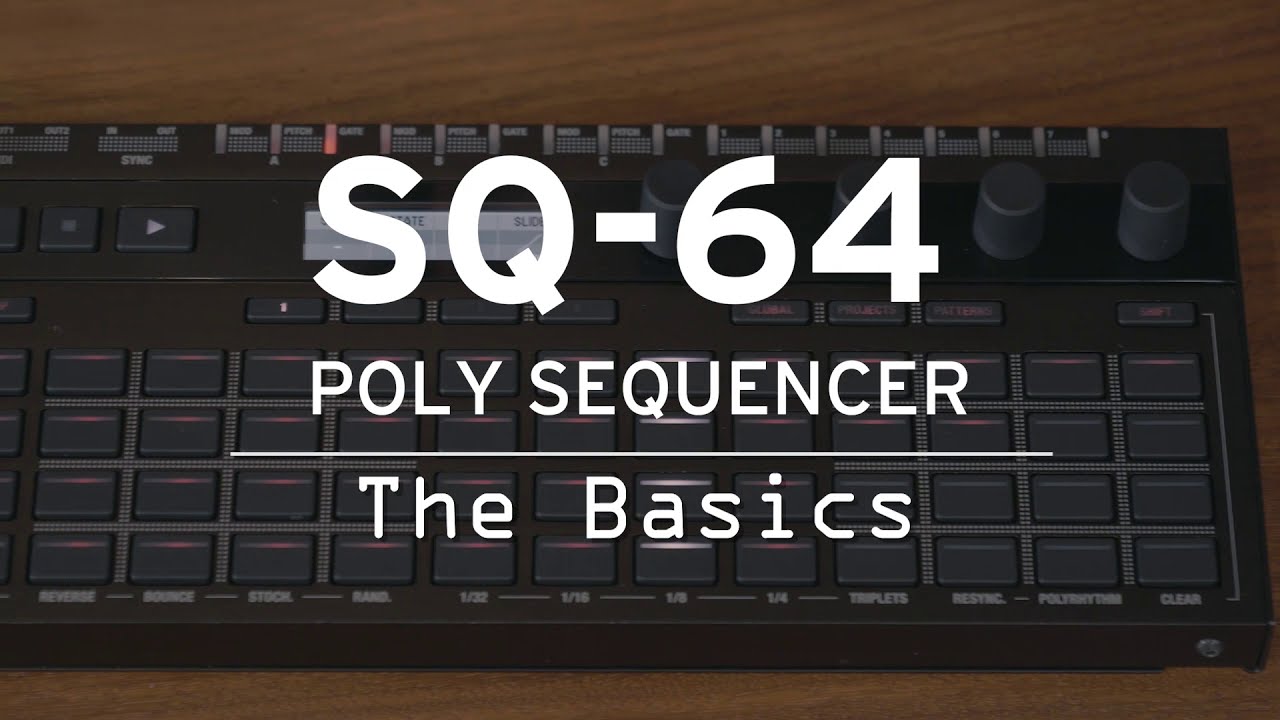 SQ 64 Poly Sequencer, Sq 1, Korg, CV, Modular Synths, Eurorack
