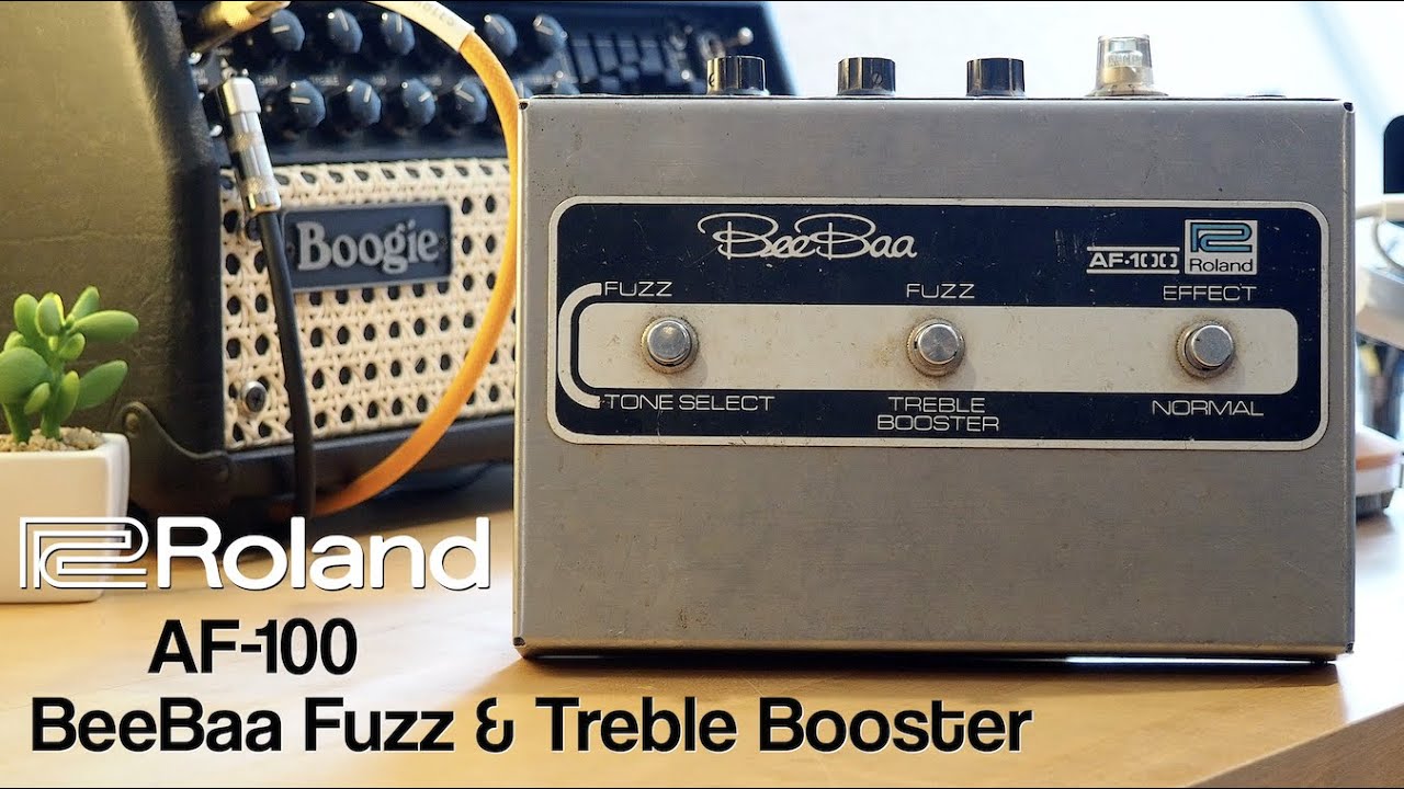 Roland AF-100 BeeBaa Fuzz and Treble Booster - YouTube