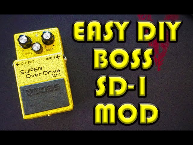 EASY DIY BOSS SD-1 MOD - NO ADDITIONAL COMPONENTS REQUIRED - YouTube