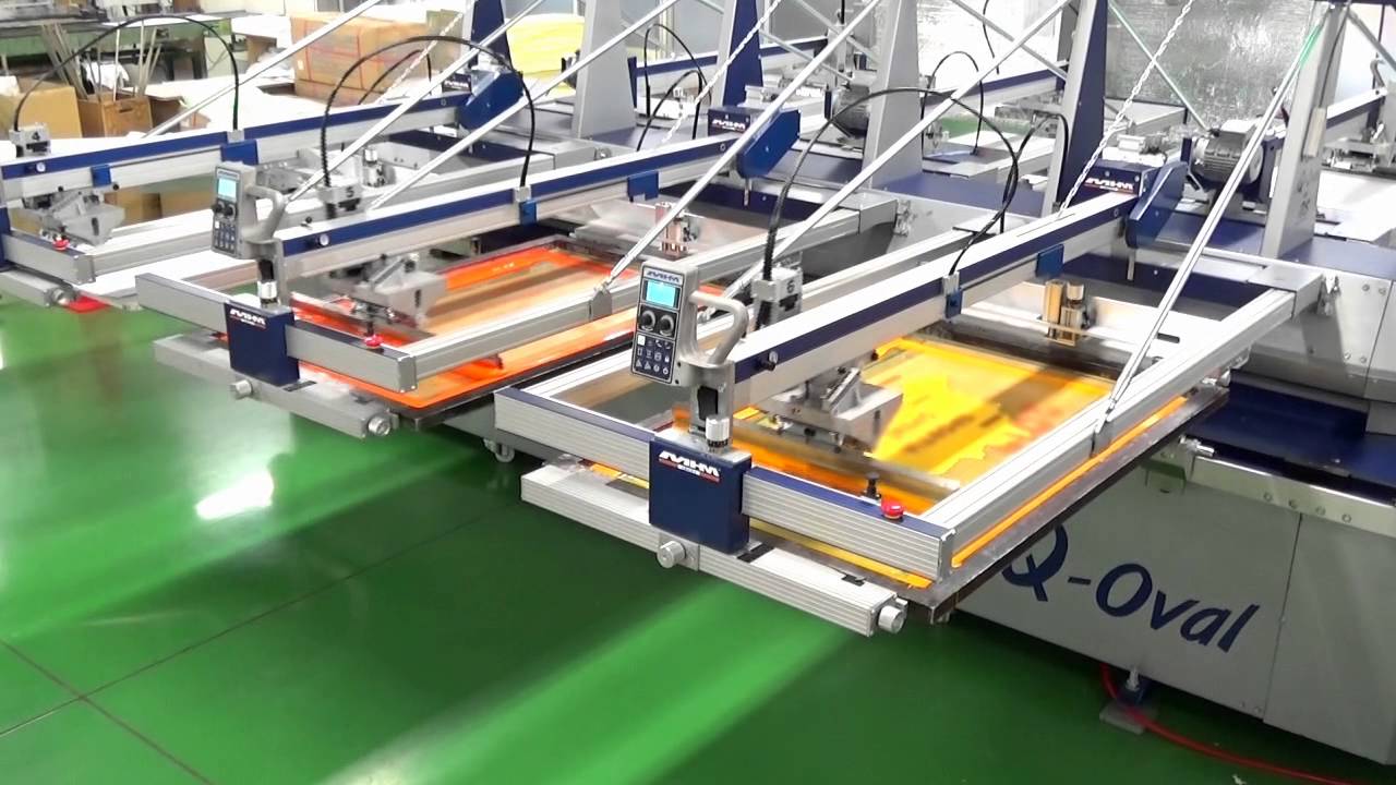 MHM iQ-Oval オーバル型自動印刷機 スクリーン印刷【Textile Screen