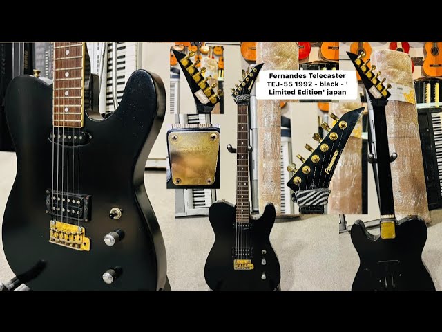 Fernandes Telecaster TEJ-55 1992 - black - 'Limited Edition' japan
