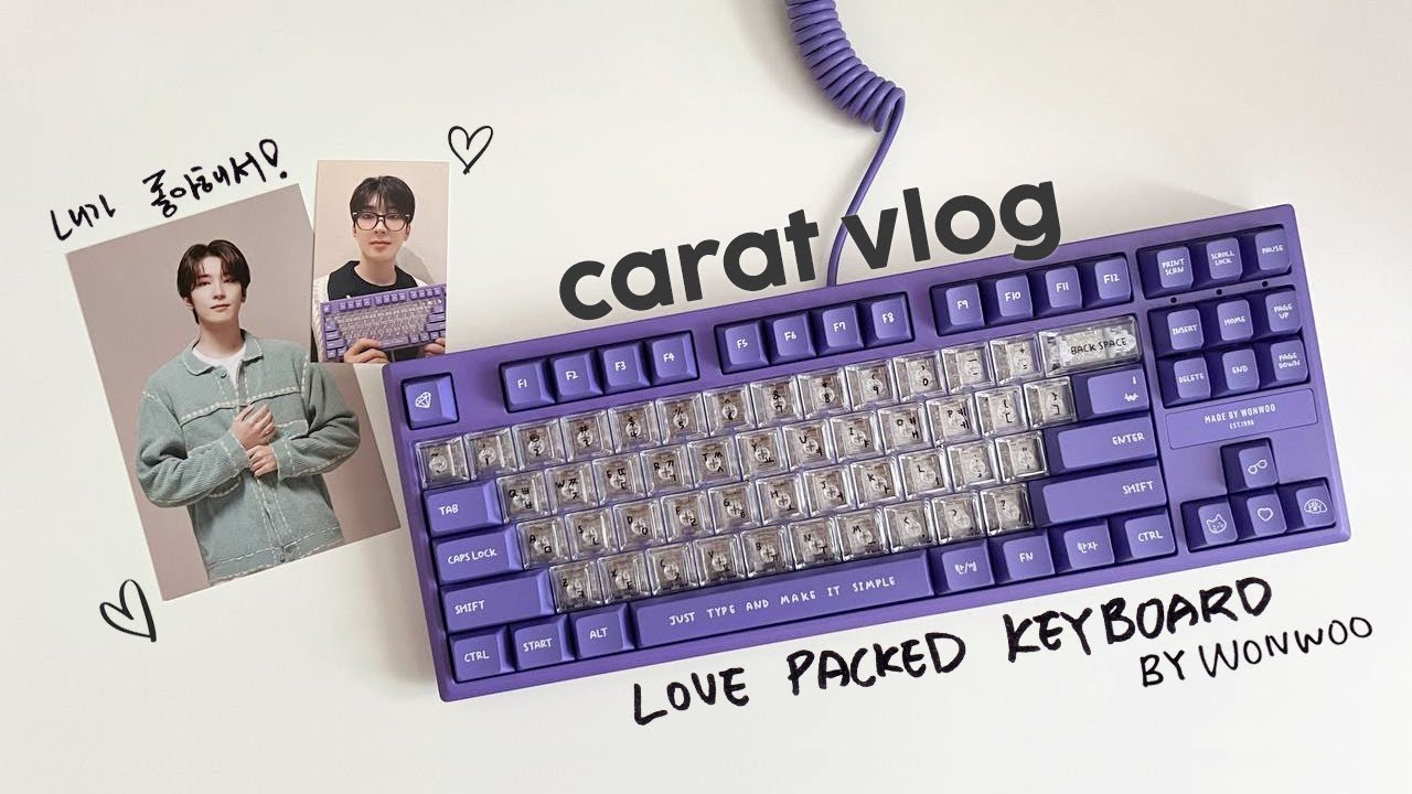 carat vlog💎 | love packed keyboard by wonwoo ⌨️💜 | seventeen