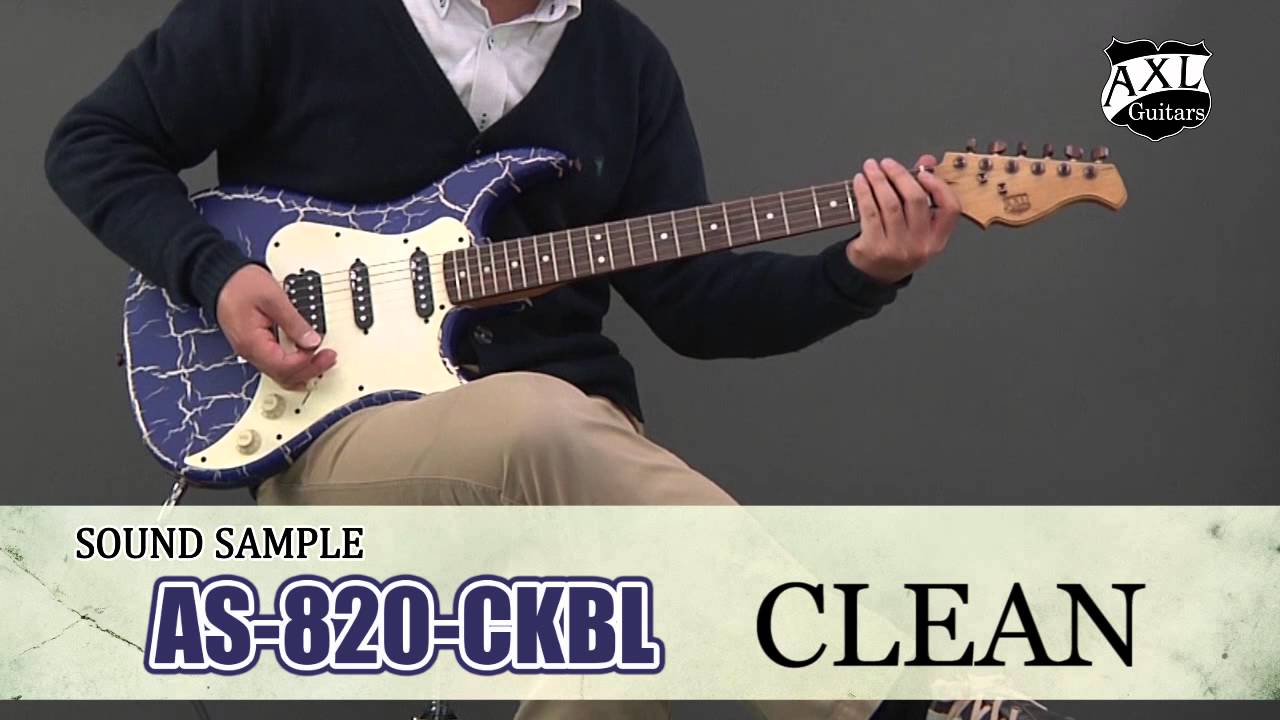 AXL GUITARS / エレキギター AS-820-CKBL - YouTube