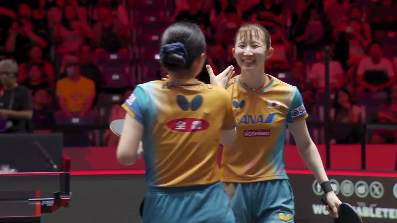 決勝】張本美和/早田ひな vs 長﨑美柚/シン・ユビン｜WTTシンガポール